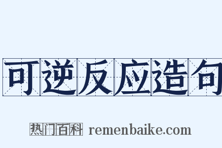 可逆反应造句是什么意思的图片